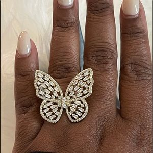 🦋 Sterling Silver {925} Butterfly Ring